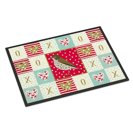 Carolines Treasures 24 x 36 in. Thrush Love Indoor or Outdoor Mat CK5516JMAT